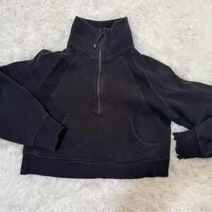 Black half zip scuba
